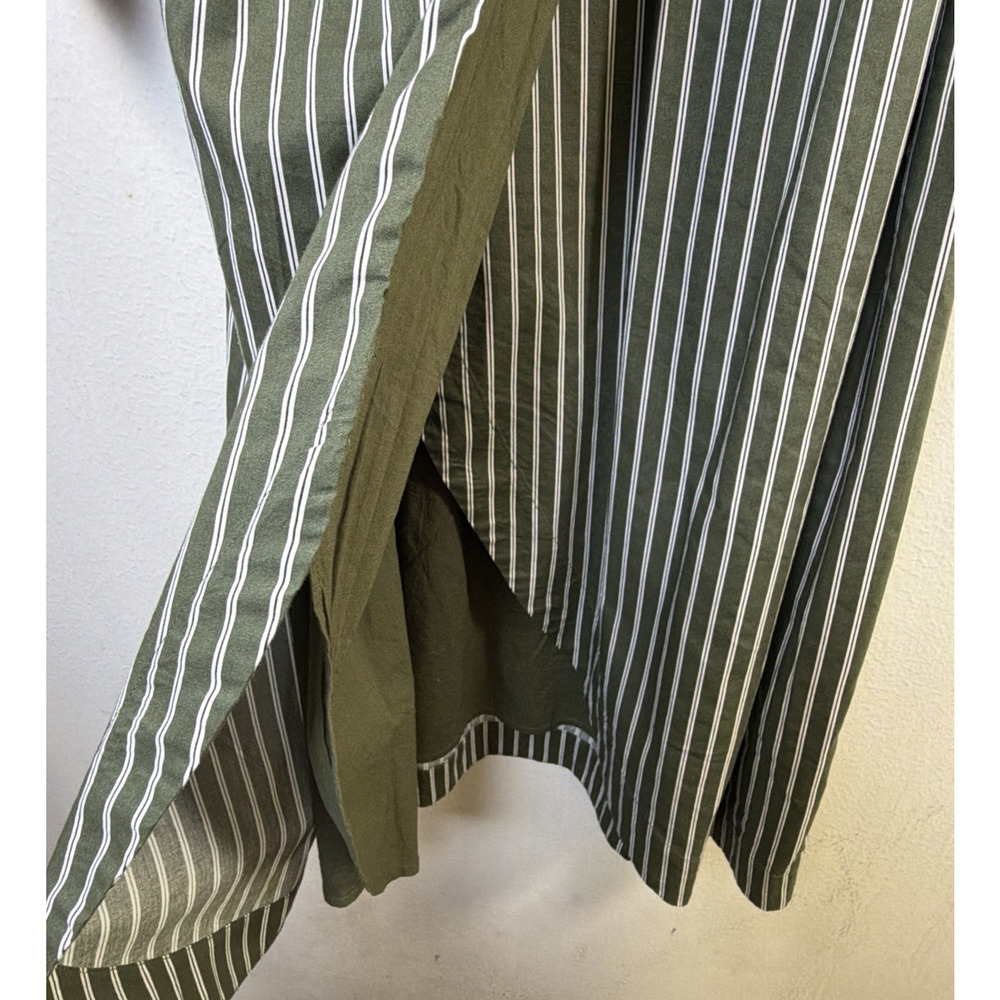 LOFT Striped Wrap Midi Shirtdress 6 petite Capsule Workwear career designer NWT - Picture 11 of 16